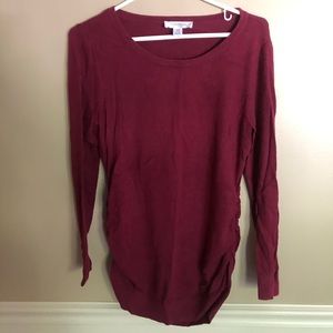 Maroon maternity sweater